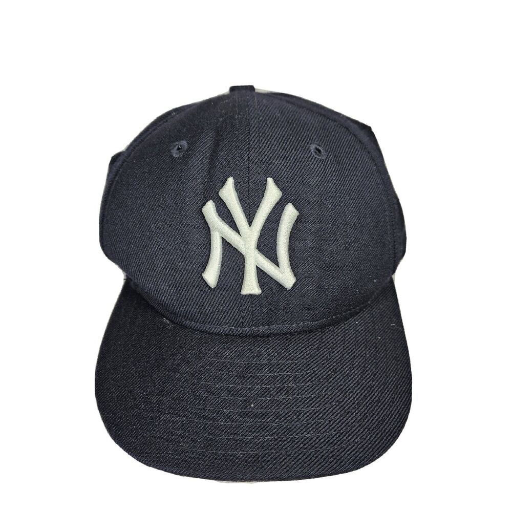 New York Yankees Hat New Era MLB 59FIFTY Navy Blue Fitted Hat Youth Kids 6-3/8